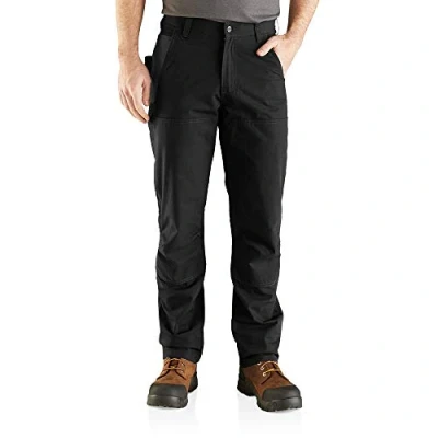 Bild av Carhartt Herr stål robusta flex, lösa arbetsbyxor med förstärkt framsida byxor, svart, 30W / 32L