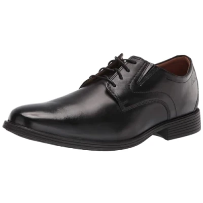 Bild av Clarks Whiddon Plain herr Oxford, Svart läder, 42 EU