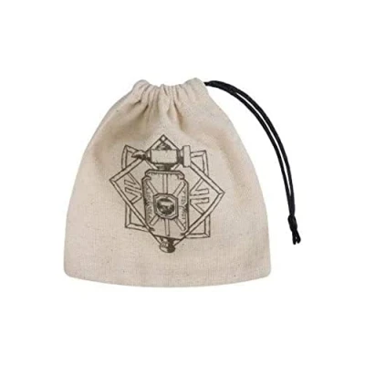Bild av Q WORKSHOP Dwarven beige &amp; svart basic dice bag