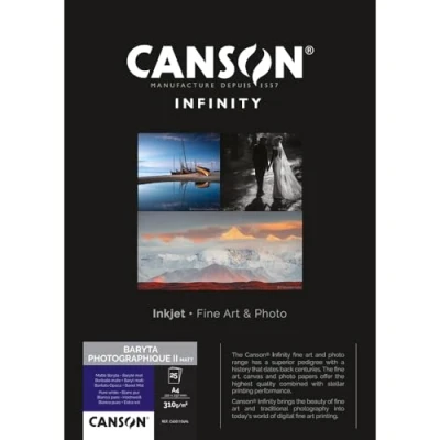 Bild av Canson Infinity Baryta Matt Mate A4 låda, 25H, 310 g