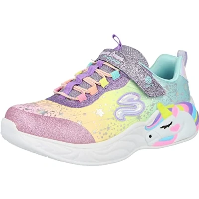 Bild av Skechers Unicorn Dreams unisex barn Sneaker, Lila textil multi trim, 27.5 EU