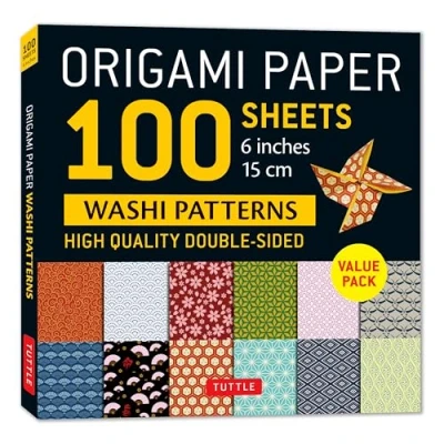 Bild av Origami Paper 100 Sheets Washi Patterns 6&quot; (15 cm): Double Sided Printed with 12 Different (Instructions for Projects Included)