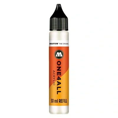 Bild av Molotow ONE4ALL Refill Akryl, färg 229, naturvit, 30 ml, påfyllningsbläck för permanentmarkörer