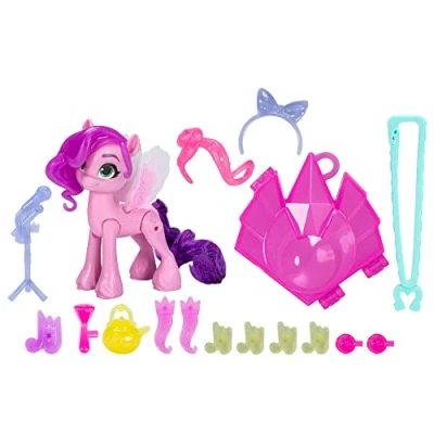 Bild av My Little Pony: Make Your Mark leksak, Cutie Magic Princess Pipp Petals Hovhjärta ponny på 7,5 cm, för barn från 5 år, Multi