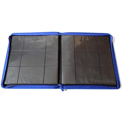 Bild av Docsmagic.de Pro Player 12 Pocket Playset Zip Album Dark Blue 480 Card Binder MTG PKM YGO