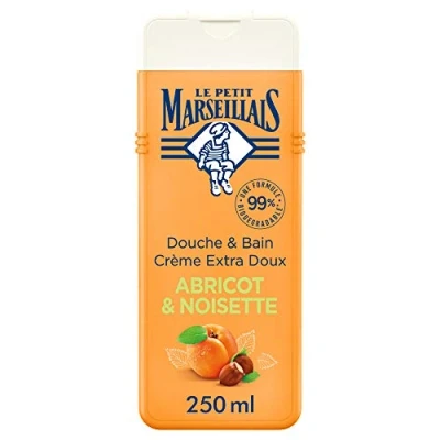 Bild av Le Petit Marseillais Dusch och badkräm extra mjuk aprikos hasselnöt 650 ml