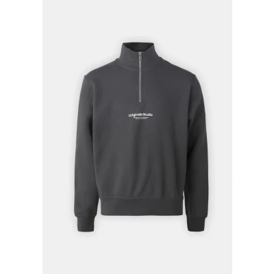 Bild av JACK &amp; JONES Jorvesterbro sweat quarter zip Hn Noos sweatshirt, järngrind, S