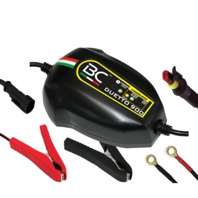 Bild av BC Battery Controller 700BCDP Duetto 900 12 V 1 A klok batteriladdare och underhållningsapparat för blysyra litiumstartbatterier (litiumjon/LiFePO4)