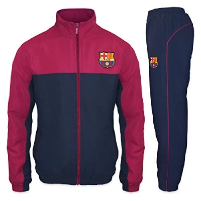Bild av FC Barcelona Official Träningsoverall för pojkar med jacka &amp; byxor supporterpryl Marinblå 6 7 år