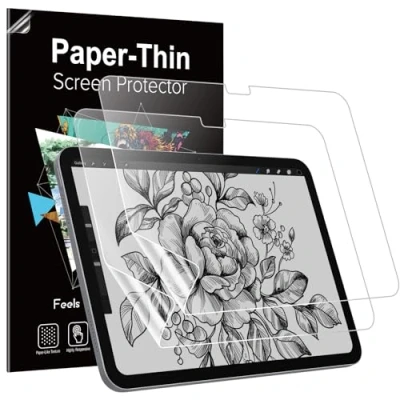 Bild av MoKo 2 Pack Paper Screen Protector for NEW iPad Air 11 Inch M2 2024 (Air 6th Generation), Write and Draw Like on Anti Glare Matte PET Film, Scratch, Compatible with Apple Pencil