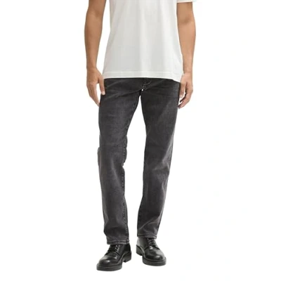 Bild av TOM TAILOR Marvin raka jeans för män, 10213 Clean Mid Stone Grey Denim, 38W x 34L