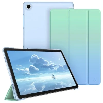 Bild av Fintie Fodral för Samsung Galaxy Tab A9 Plus 11 tum 2023, ultratunt skyddsfodral med genomskinlig baksida skydd automatisk sömn/väckningsfunktion Tablet SM X210/X216/X218, gradient