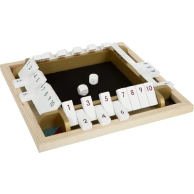 Bild av Small Foot Tärningsspel Shut The Box Gold Edition, brädspel för hela familjen, från 6 år, Art. 12364, flerfärgad