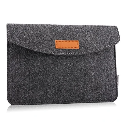 Bild av MoKo 9 11 inch Felt Tablet Sleeve Bag Carrying Case Fits with New iPad Air M2, Pro M4, 10th Gen 10.9, 9/8/7th 10.2, 5/4th 9.7, Dark Gray