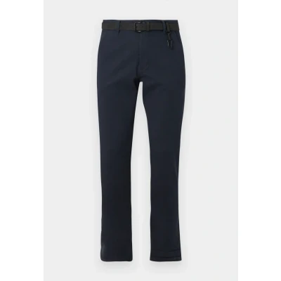 Bild av TOM Tailor Denim Structured Chinos WITH BELT navy, Storlek: 29x32, Navy