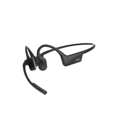 Bild av SHOKZ OpenComm2 2025 Upgrade headset med benledning, öppna Bluetooth hörlurar brusreducerande mikrofon, trådlösa för arbete, samtal, möten, bilkörning, 16 timmars samtalstid