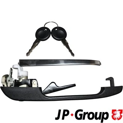 Bild av JP GROUP 1187102270 Poignée de Porte avant gauche avec cylindre fermeture, clé noir AUDI: 80 B2
