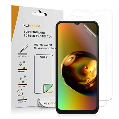 Bild av kwmobile 3X skärmskydd kompatibelt med Samsung Galaxy A14 5G folie klara skyddsfolier i transparent