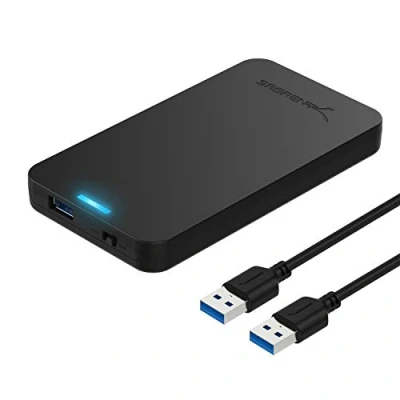 Bild av Sabrent 2,5 tums SATA till USB 3.0 Verktygsfri Extern Hårddiskkabinett [Optimerad för SSD, stöd UASP III] Svart (EC UASP)