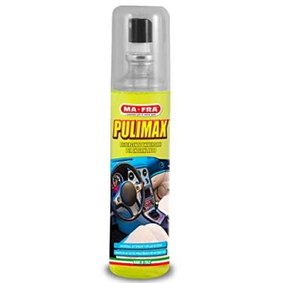Bild av Ma Fra, Pulimax, universalrengöringsspray för bilinredning, effektiv att förnya tyger och plast, färger på säten eliminera dålig lukt, lätt använda, 150 ml bärbart format