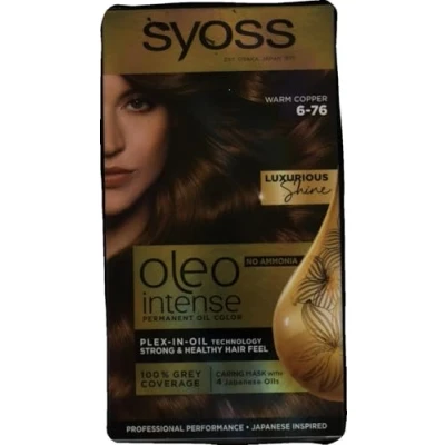 Bild av Syoss Oleo Intense hårfärg, 6 76 varm koppar, 3 pack (3 x 115 ml)