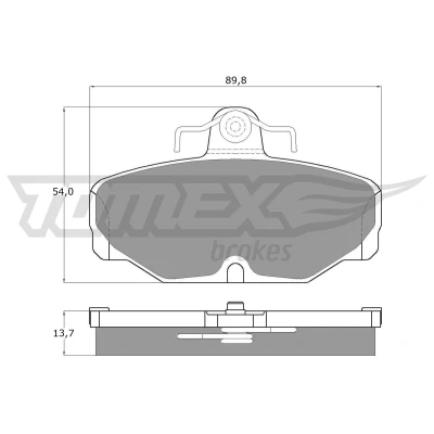 Bild av TOMEX Brakes Bromsbeläggssats, skivbroms TX 10 67 FORD [ESCORT, SCORPIO, SIERRA]
