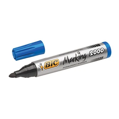 Bild av Bic Marking 2000 permanent märkpenna kulspets linjebredd 1,7 mm blå ref 820914 [pack 12]