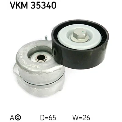 Bild av SKF VKM 35340 Poulie Tendeur OPEL: Corsa D 3/5 portes, Meriva A, Astra H FIAT: Grande Punto Evo Qubo