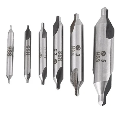 Bild av Walfront 60 graders HSS Center Drill Set Bits Countertersink Spot 6st 1/1.5/2 / 2.5/3 5mm for Metal