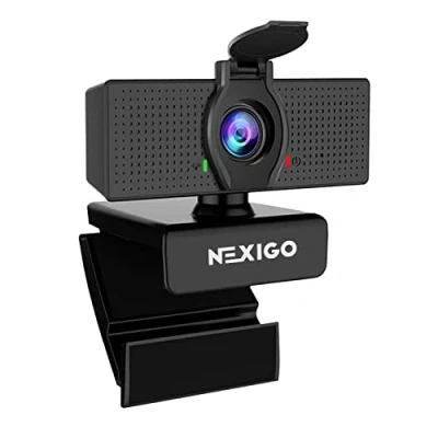 Bild av 1080P Web Camera, HD Webcam with Microphone &amp; Privacy Cover, 2021 NexiGo N60 USB Computer 110 degree Wide Angle, Plug and Play, for Zoom/Skype/Teams/OBS, Conferencing Video Calling
