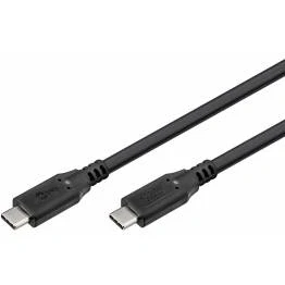 Bild av Goobay USB C kabel 100W PD USB4 40 Gbit/s 2m Svart
