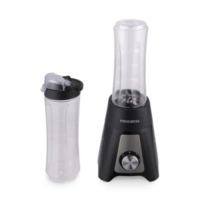 Bild av Progress EK5883P Kompakt mixer Elektrisk smoothie maker, 600 ml kapacitet, 2 hastighetsinställningar med pulsfunktion, innehåller bärbara sportflaskor, lätt dryckeslock 400 W
