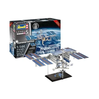 Bild av Revell Modellbyggsats I presentset 25 årsjubileum ISS Platinum Edition Int. Rymdstation 250 delar skala 1:144 för barn och vuxna från 13 år