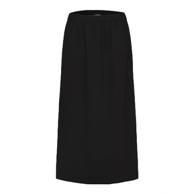 Bild av Selected Femme Tinni Relaxed MIDI Skirt Alinjekjol, Storlek: 36, Black