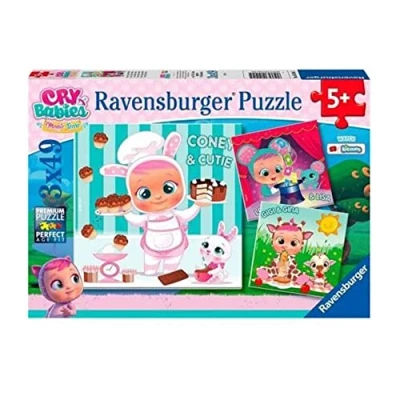 Bild av Ravensburger Pussel: Gråtande bebisar, Cry Babies, pussel 5 år eller äldre, barn år, barn, pussel, present flicka, 3 x 49 stycken, 21 cm