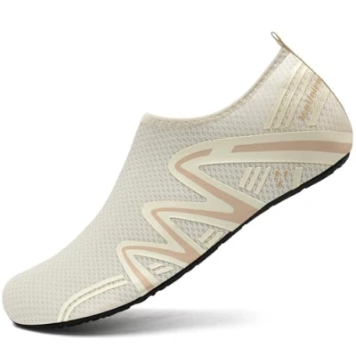 Bild av IceUnicorn Dam, herr, badskor, simskor, unisex, vattenskor, strandskor, surfskor, vattenskor för sommar, strand, 721 beige, 40/41 EU