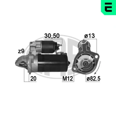 Bild av ERA 220991A Démarreur 12 2 9 VOLVO: S60 I, V70 2, I