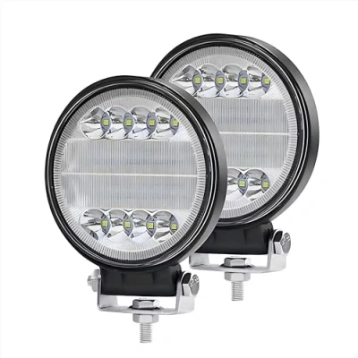 Bild av WELLIT strålkastare LED arbetsstrålkastare 2 x 72 W 12 V 24 V, rund extra offroad vattentät IP68 traktor SUV bil
