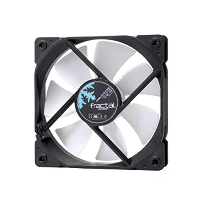 Bild av Fractal Design Dynamic X2 GP 12 PWM Computer Silent High Airflow 120 x 25 mm 2000RPM FDB Bearings Trip Wire aerodynamiskt formade strängar 12v svart/vit (singel)