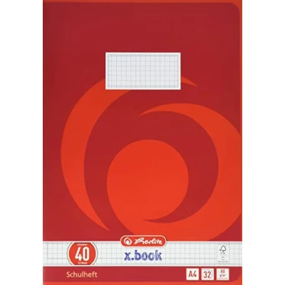 Bild av Herlitz 340406 häfte A4, 32 ark, linjerat 40, FSC Mix, 5 stycken