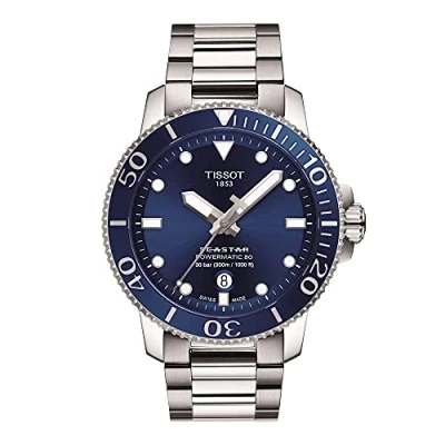 Bild av Montre de plongée Tissot Seastar 1000 Professional Powermatic 80 à cadran bleu T120.407.11.041.03 T1204071104103 300M pour homme