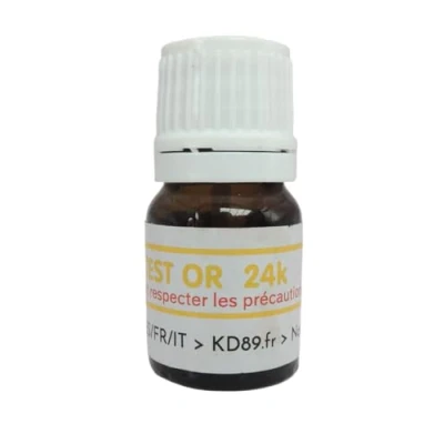 Bild av KD89 Reaktivt test/lösning för testning av guld, silver eller platina med instruktioner på flera språk expertis smycken, delar, bulletiner 2,5 ml (24 k)