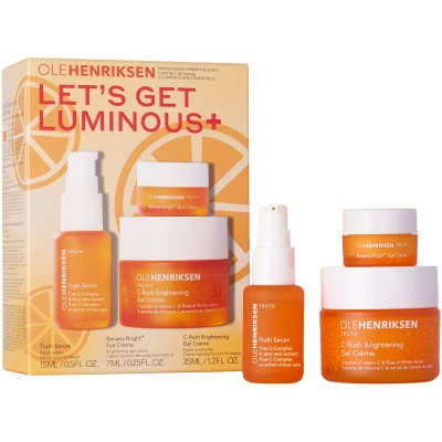 Bild av Ole Henriksen Lets Get Luminous Set Truth Serum, C Rush Brightening Gel Crème, Banana Bright Eye Creme 52 ml