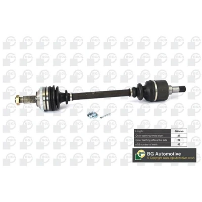 Bild av BGA DS6713L Arbre de transmission Essieu avant gauche 640, 640 PEUGEOT: Expert I, I Van, 806 MPV, CITROËN: Jumpy Evasion