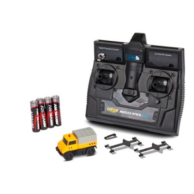 Bild av Carson 500504146 1:87 MB Unimog U406 tvåvägsfordon 100% RTR färdig modell, RC bil, H0 Dioramafordon