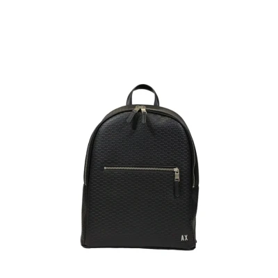 Bild av Armani Exchange Men&#039;s Essential, logotyp all over, dragkedja ficka Elba svart, Einheitsgröße