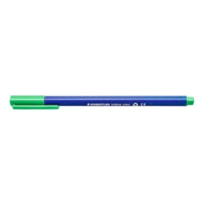 Bild av Staedtler 323 550 Fasermaler Triplus Farbe Dreikantschaft im Kartonetui, auswaschbar, circa 1 mm, 10 Stück, Blassgrün