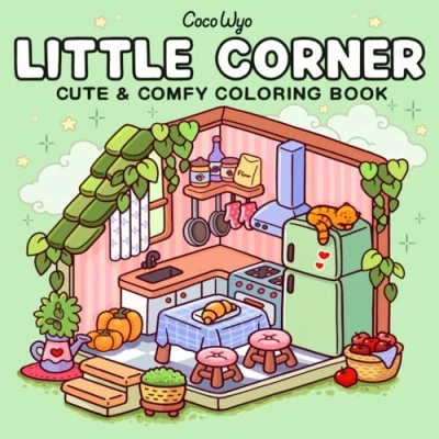 Bild av Little Corner: Coloring Book for Adults and Teens, Super Cute Designs of Cozy, Hygge Spaces Relaxation