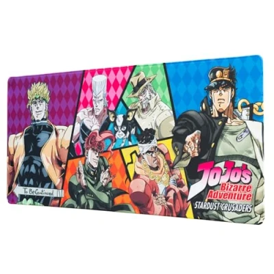 Bild av Grupo Erik JoJo&#039;s Bizarre Adventure Mouse Mat Desk Pad 31.5&quot; x 13.78&quot; Non Slip Rubber Base Pad, Gaming Keyboard Anime Gifts