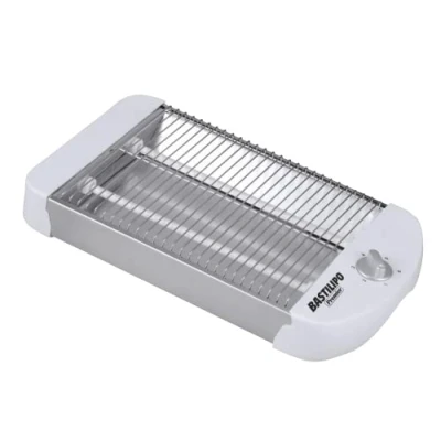 Bild av Bastilipo TPB 600 brödrost, horisontell, W, 6 effektnivåer, 2 motstånd, smullåda och kabeluppdragning, vit, aluminium